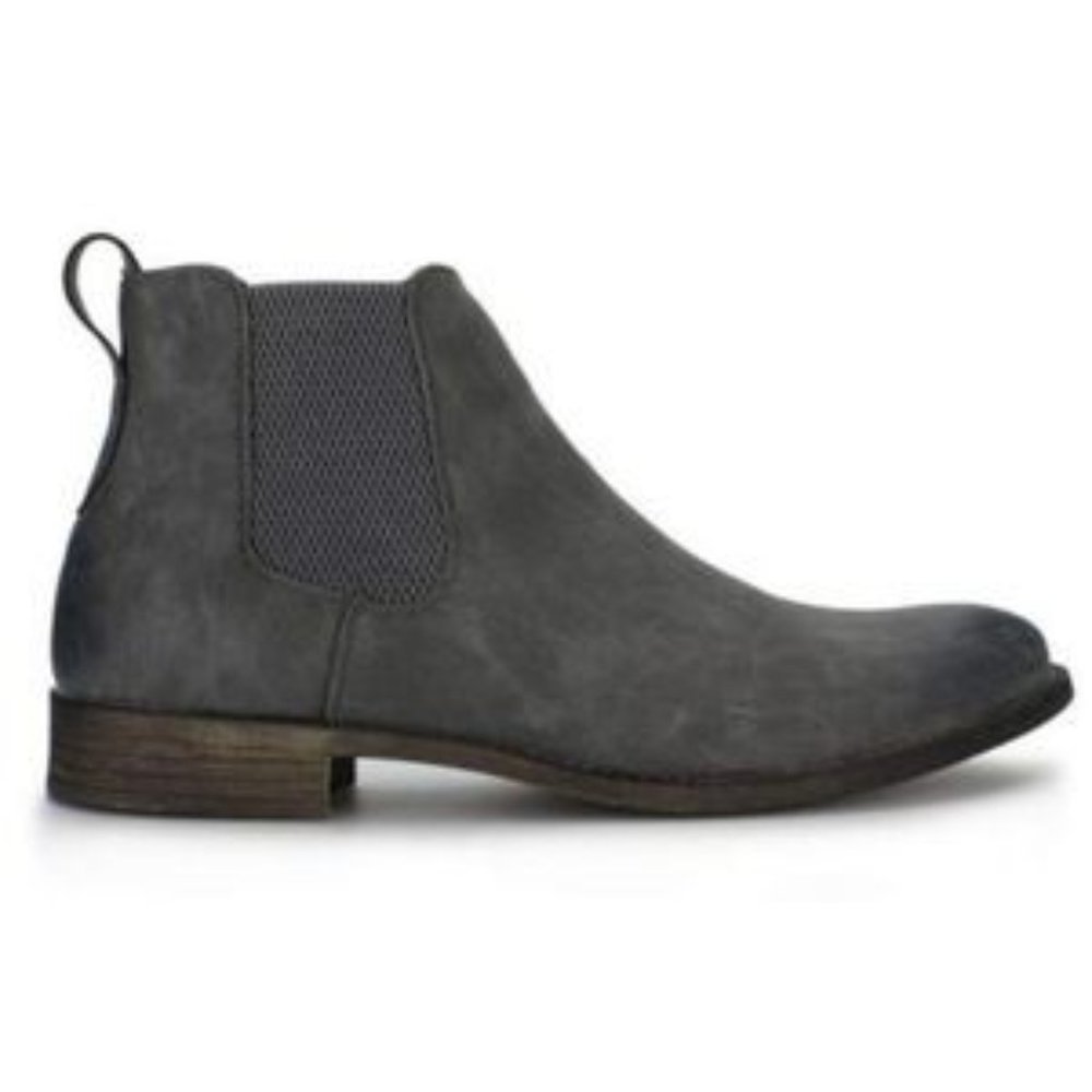Men's Casual Chelsea Ankle Boots Grey​ - Picture 4 of 8